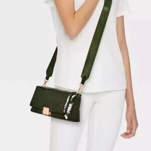 NWT A New Day The Sophie Crossbody Bag in Olive Green Nylon